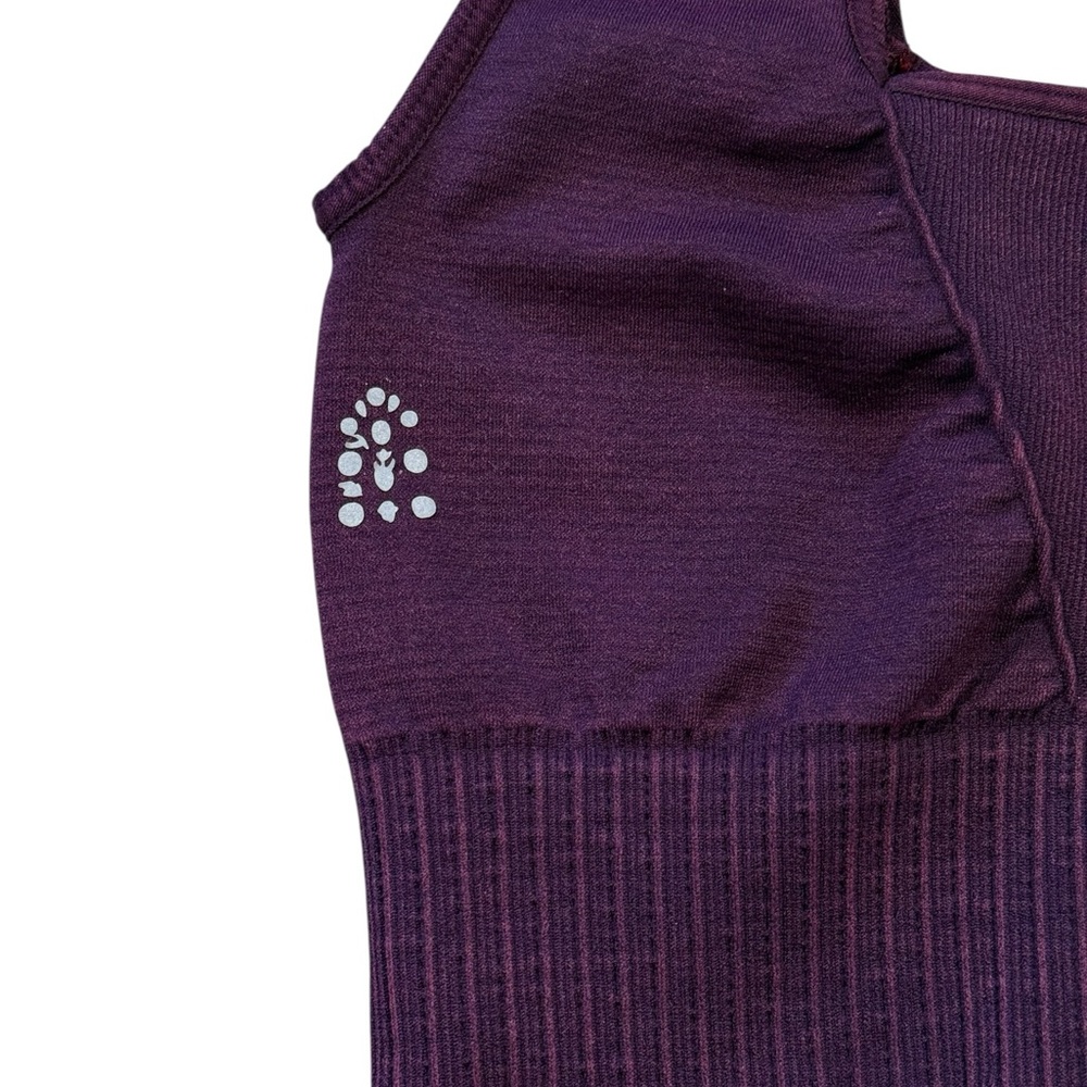 Free People FP Movement XS/S Square Neck Bra in Grape - Picture 6 of 8